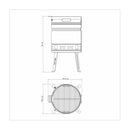 Grill A CARBON TCP 400 TRAMONTINA