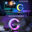Smart Station 6 en 1: lámpara, altavoz, reloj y cargador inalámbrico