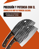 Cuchillo Tazaki Premium: Hoja con Dibujo de Acero Damasco para Chef